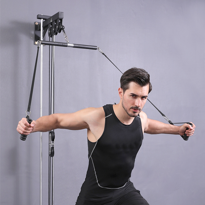 Lat Pulldown Cable - Biceps Triceps การฝึกอบรมเชือกลาดดึงบาร์กลับ Blaster กล้ามเนื้อหน้าอกออกกำลังกาย Grip