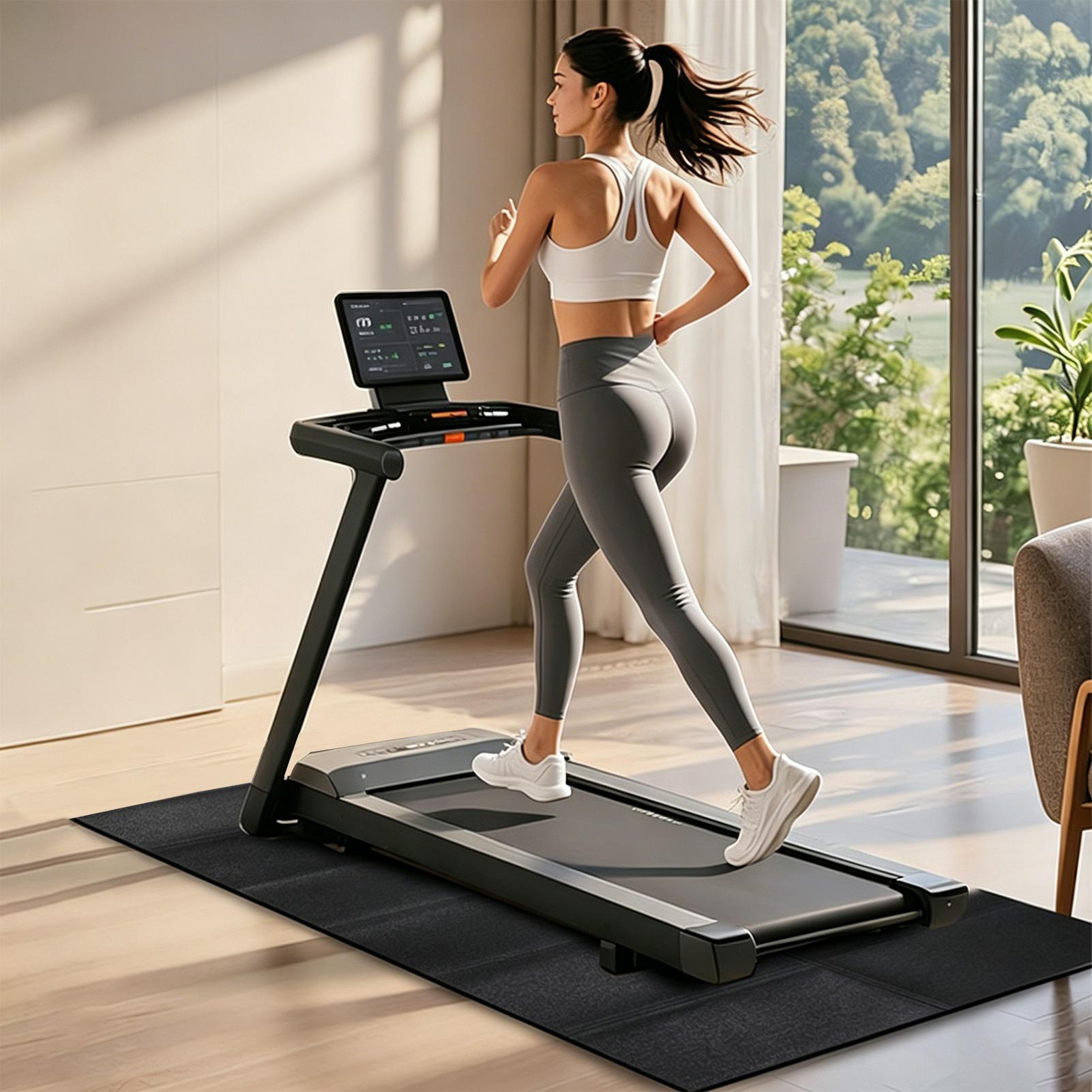 แผ่นรองพื้นลู่วิ่งไฟฟ้า ดูดซับ - Home Gym Yoga บทวิจารณ์และราคา