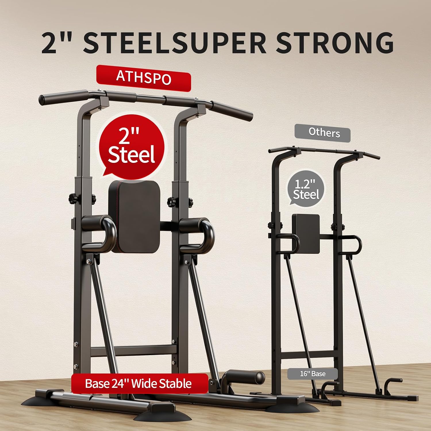 แท่นบาร์โหนแบบพาวเวอร์ทาวเวอร์ - Leg Home Gym Workout บทวิจารณ์และราคา