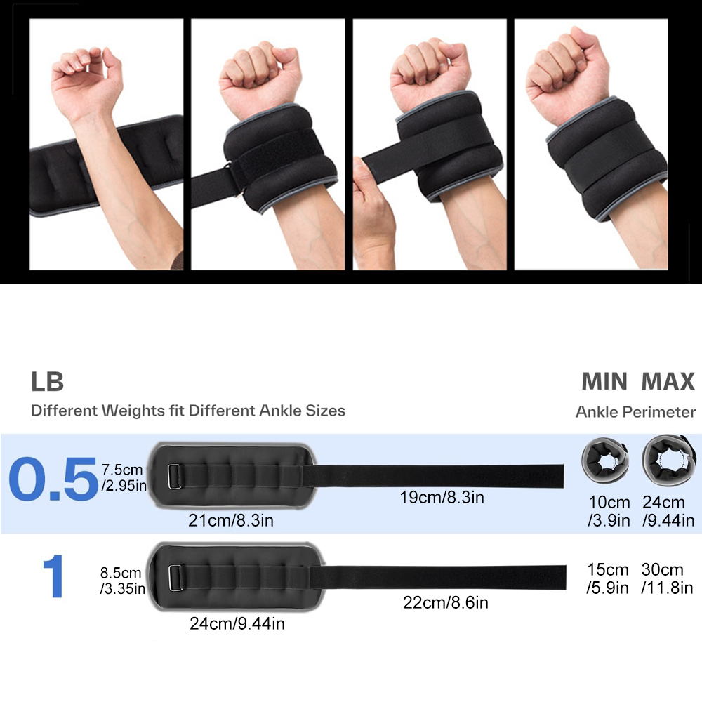 แผ่นถ่วงน้ำหนักข้อเท้าและข้อมื - Home Gym Yoga บทวิจารณ์และราคา