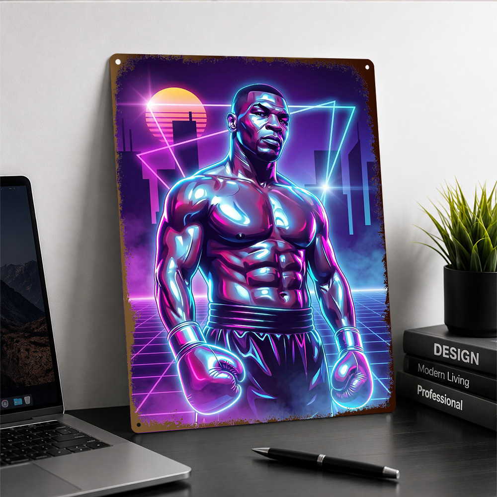 โปสเตอร์โลหะลายมวยไมค์ ไทสัน ป - Home Gym Neon Sign บทวิจารณ์และราคา