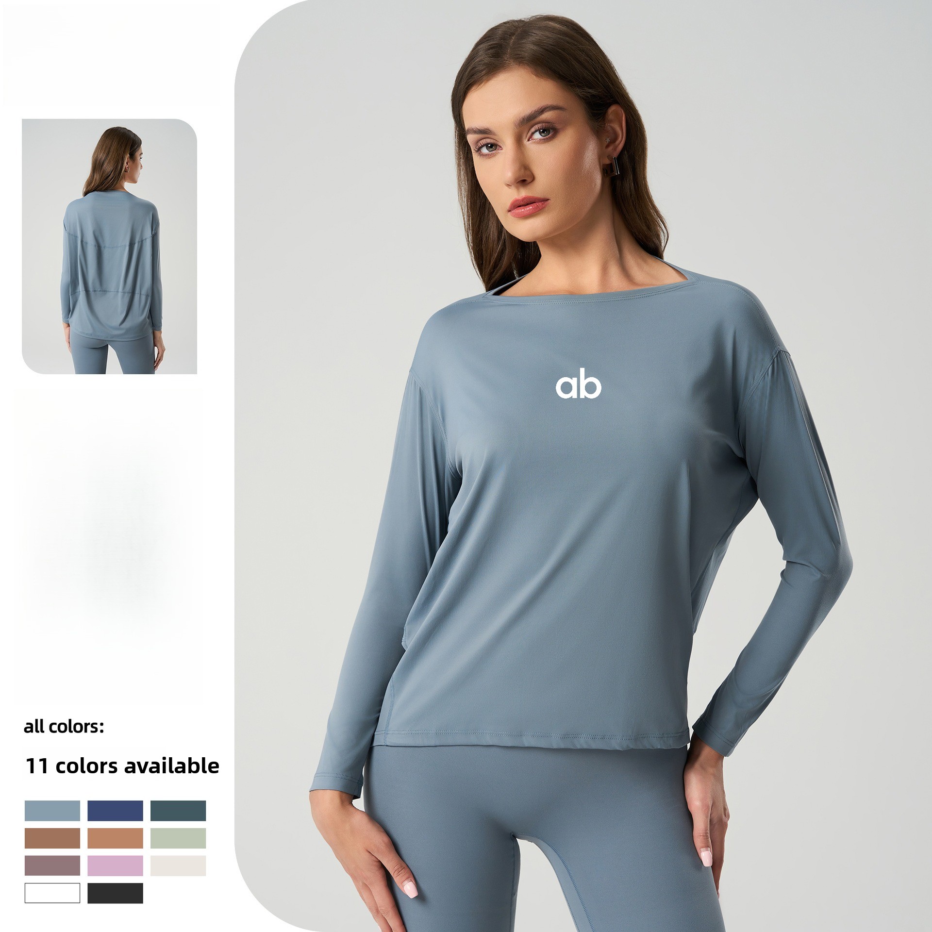 เสื้อโยคะแขนยาวทรงหลวมสำหรับผู - Home Gym Yoga บทวิจารณ์และราคา